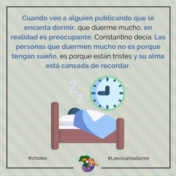 le encanta dormir