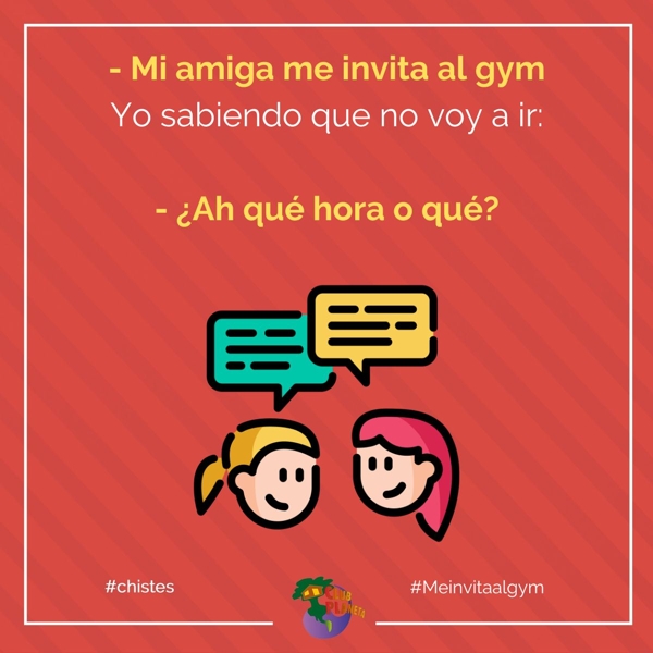 me invita al gym