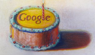 feliz 12 cumpleaos google, por wayne thiebaud. imagen utilizada con permiso de vaga ny